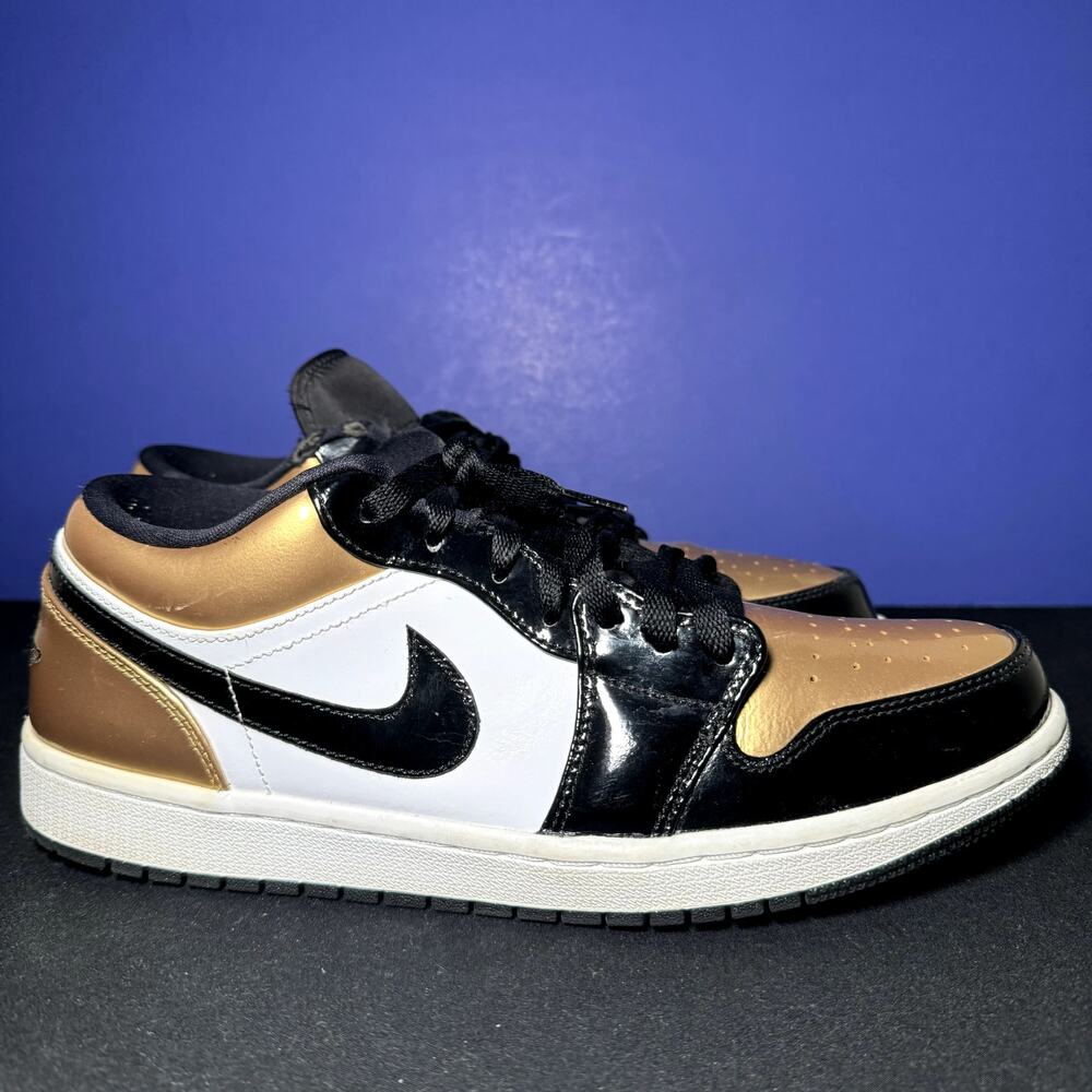 Size 11 - Nike Air Jordan 1 Low Gold Toe Men's Shoes